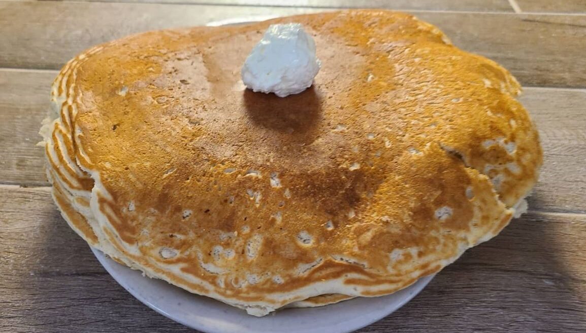 pancakes with a dollop of butter